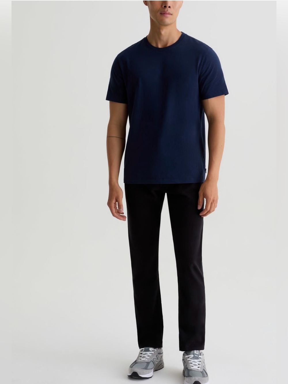 🔥NWT AG Everett Pants Mens Size 32X32 Black Slim Straight Stretch Sueded Sateen